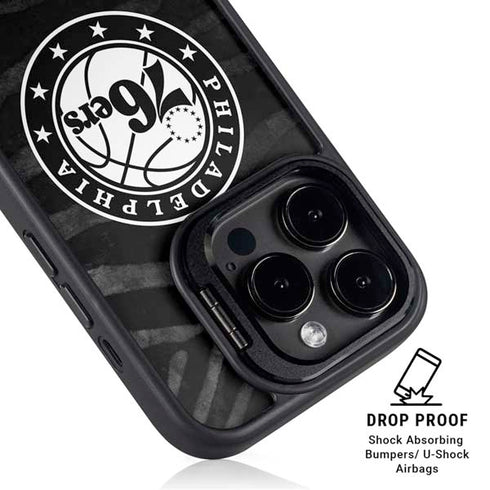 NBA Philadelphia 76ers Animal Print iPhone 16 Pro Kickstand Case